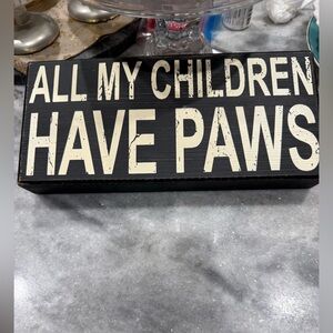 Black and White Decorative Sign Dogs!!